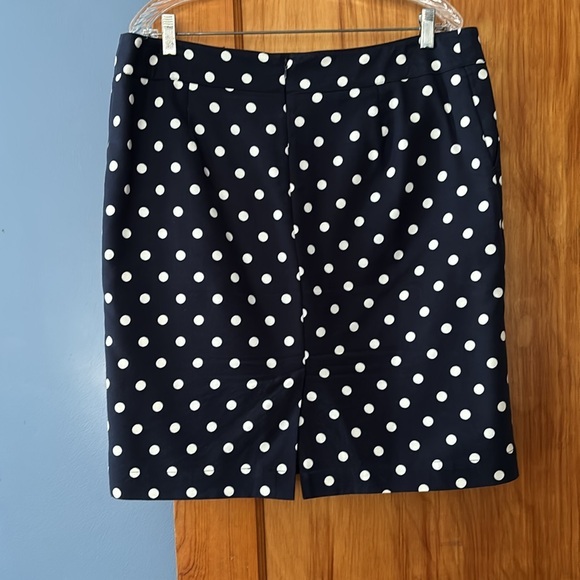 Merona navy and white polka dot skirt - Picture 2 of 6